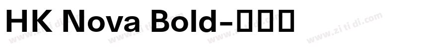HK Nova Bold字体转换